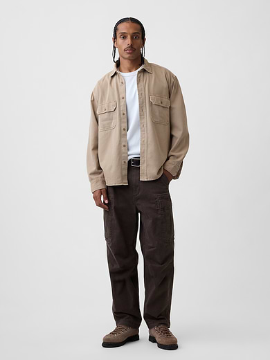 Image number 2 showing, UltraSoft Denim Relaxed Utility Shirt
