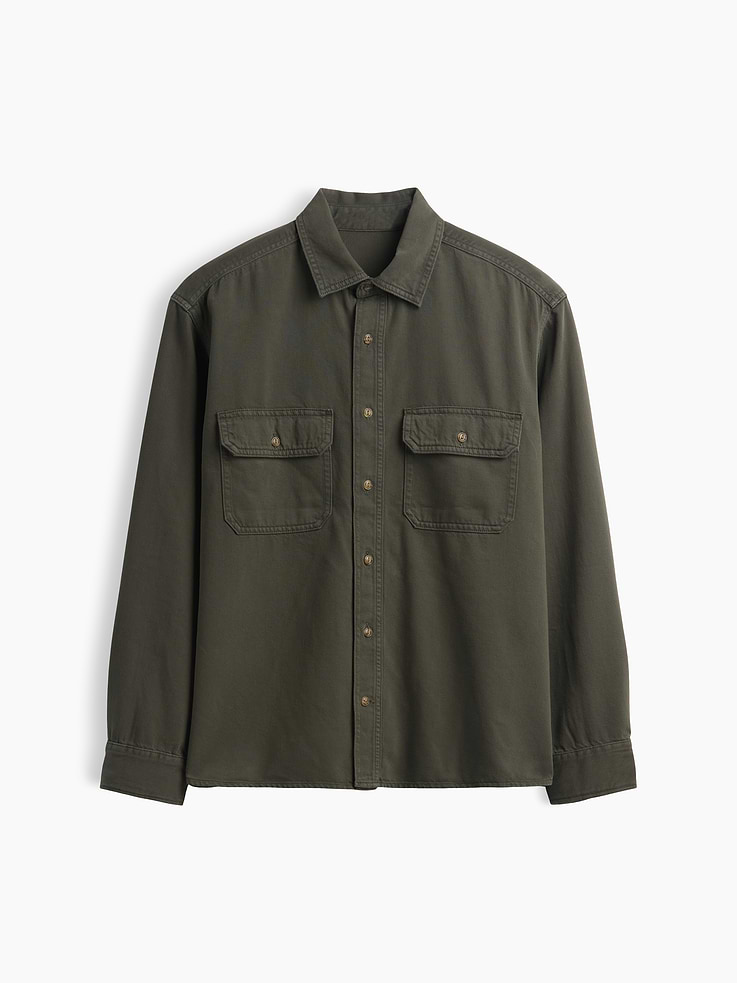 Image number 5 showing, UltraSoft Denim Relaxed Utility Shirt