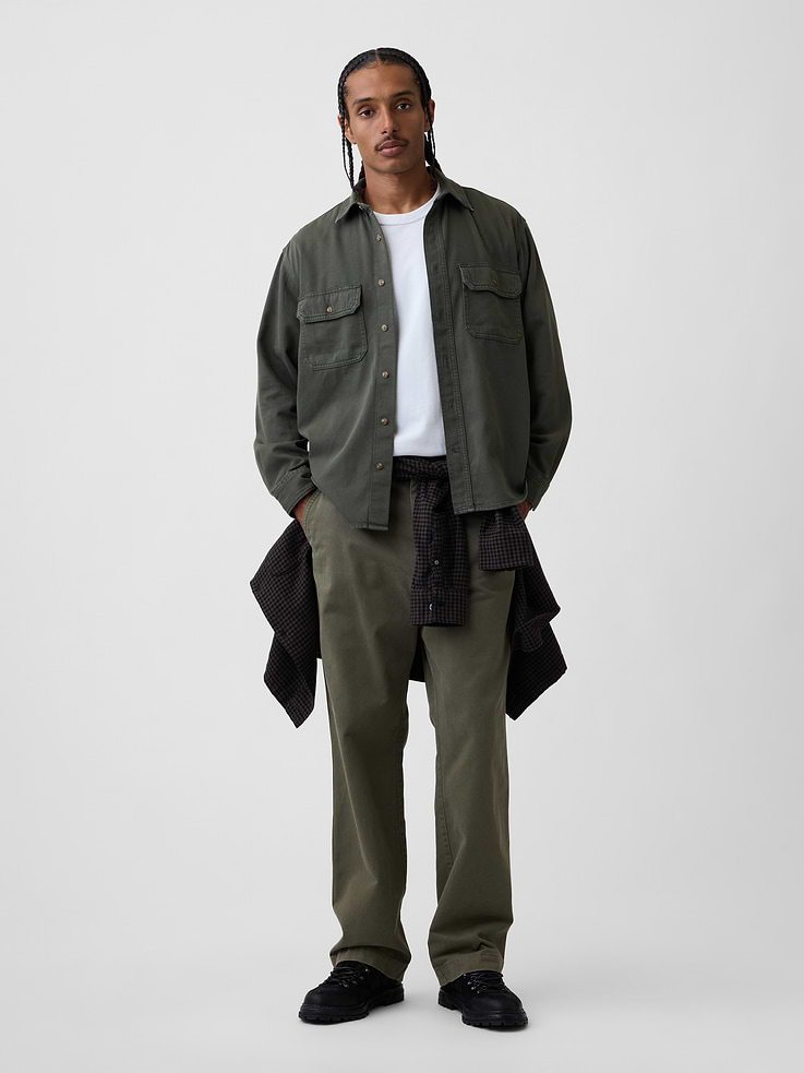 Image number 2 showing, UltraSoft Denim Relaxed Utility Shirt