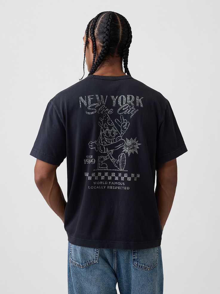 Image number 3 showing, Heavyweight Relaxed Graphic T-Shirt