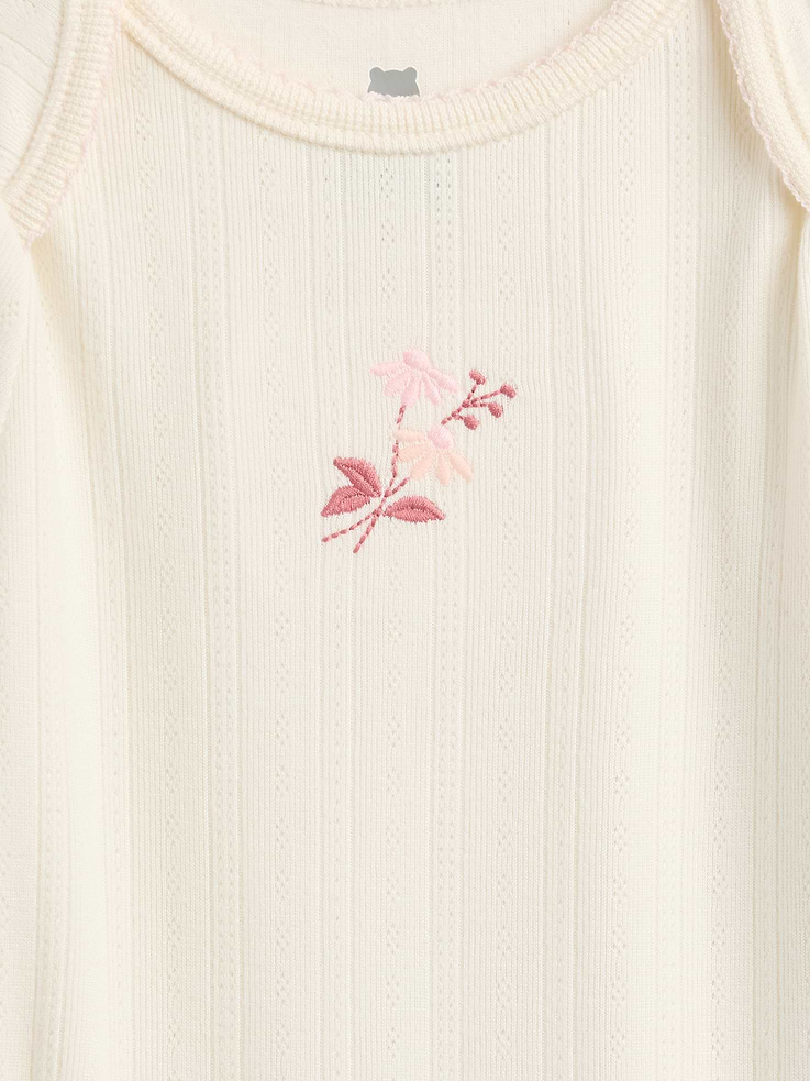 Image number 3 showing, Baby Softspun Pointelle Bodysuit