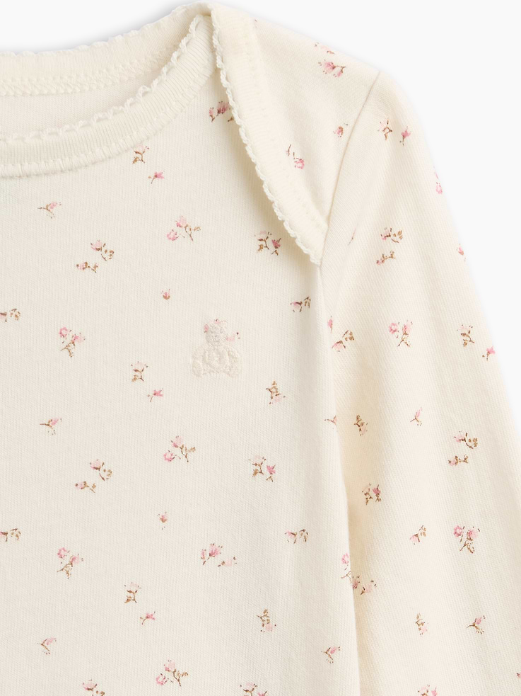 L'image numéro 3 présente Cache-couche Premiers essentiels en coton biologique à motif pour Bébé