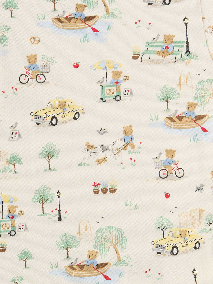 Image number 3 showing, Baby First Favorites Organic Cotton Brannan Bear Toile Bodysuit