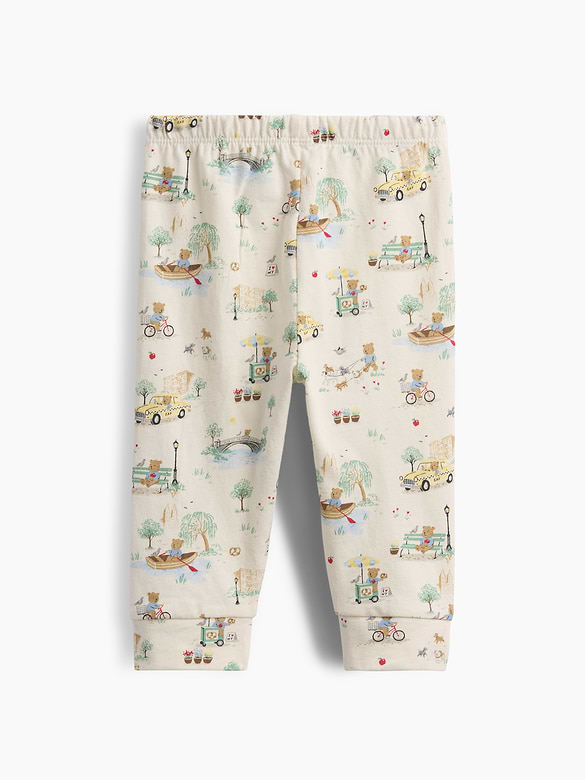 Baby First Favorites Organic Cotton Brannan Bear Toile Pull-On Pants