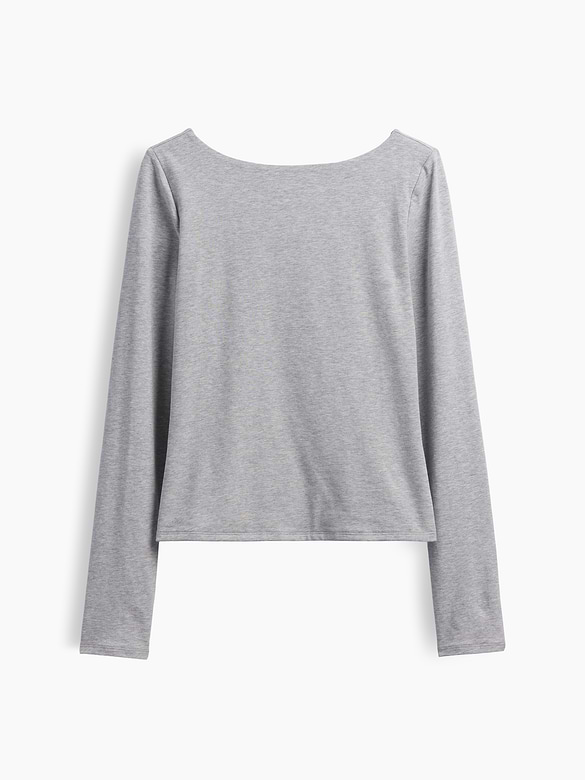 CloseKnit Jersey Scoop-Back T-Shirt