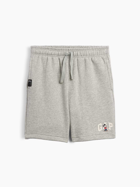 GapKids × Disney Mickey Mouse Relaxed Pull-On Logo Shorts