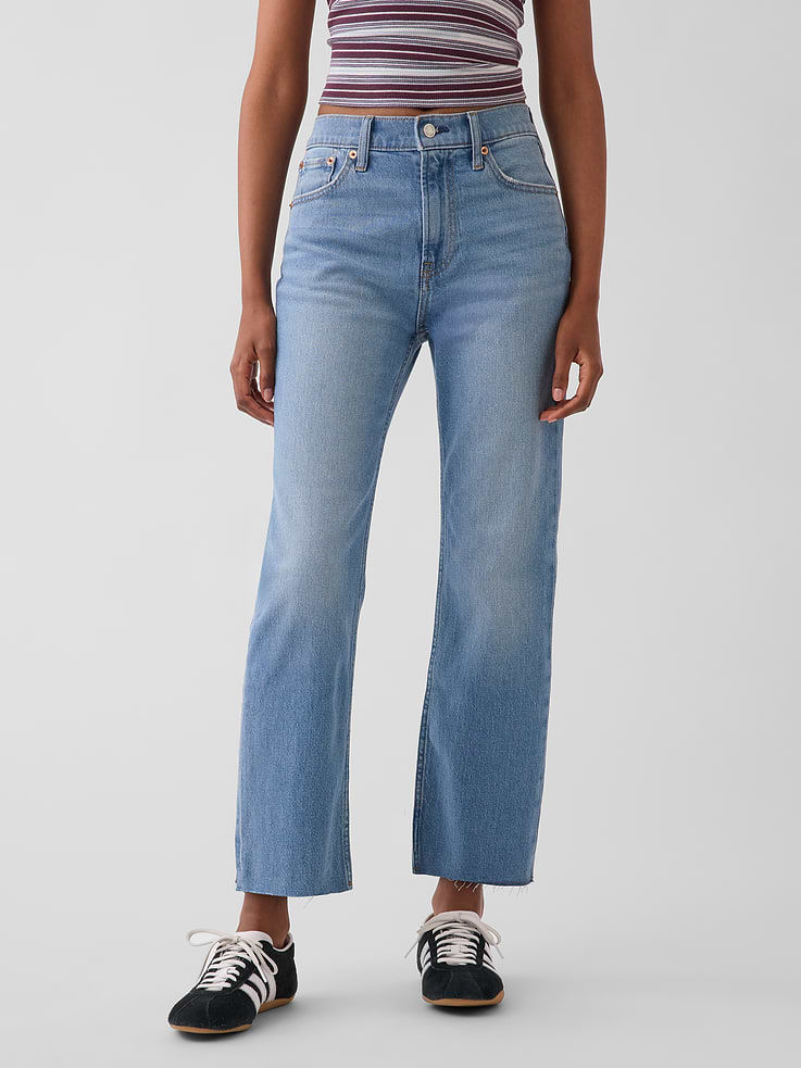 Image number 2 showing, High Rise ’90s Slim Straight Crop Jeans