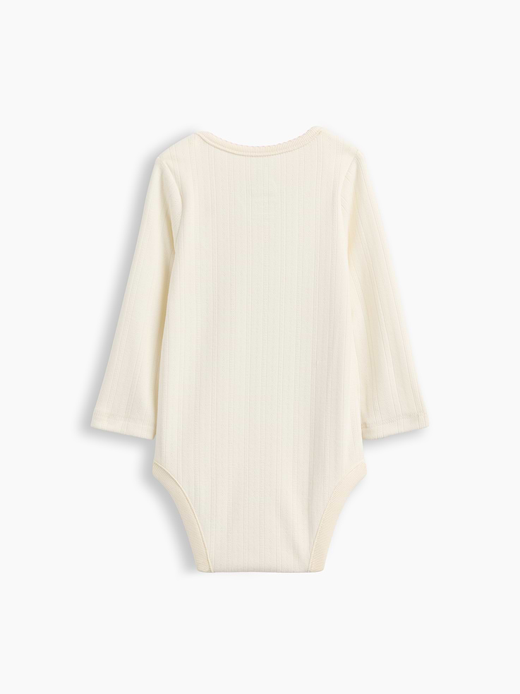 Image number 2 showing, Baby Softspun Pointelle Bodysuit
