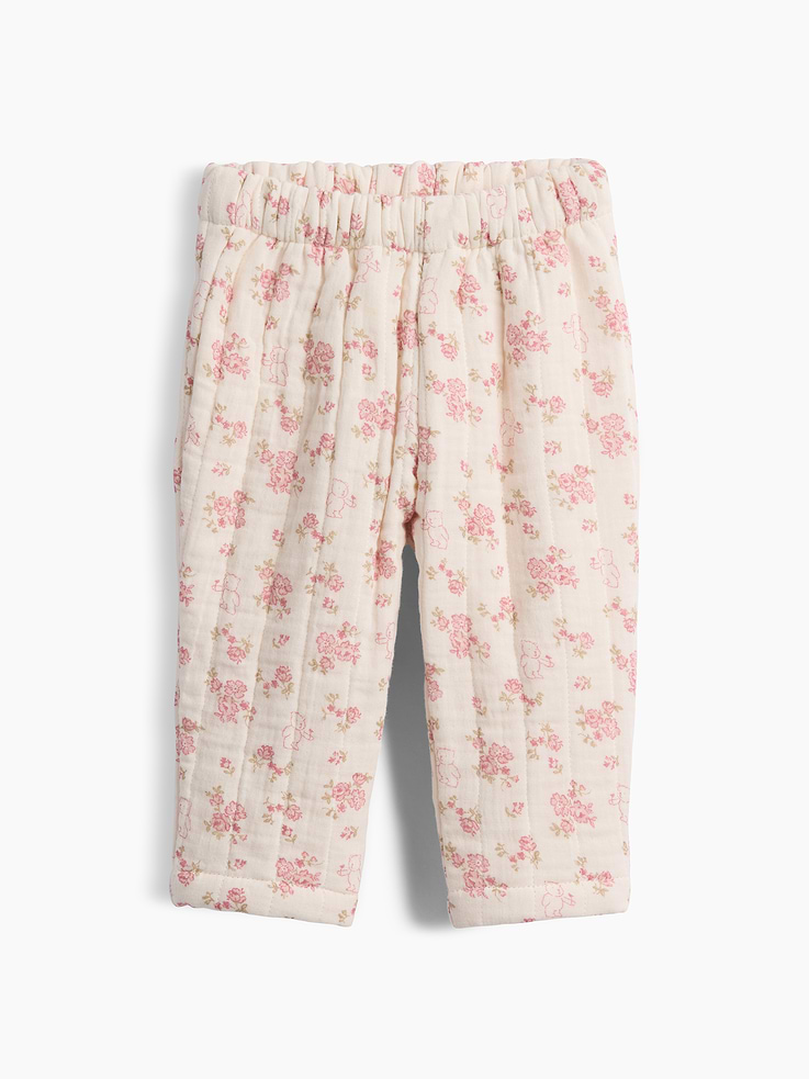 Image number 1 showing, Baby Quilted Gauze Pull-On Pants