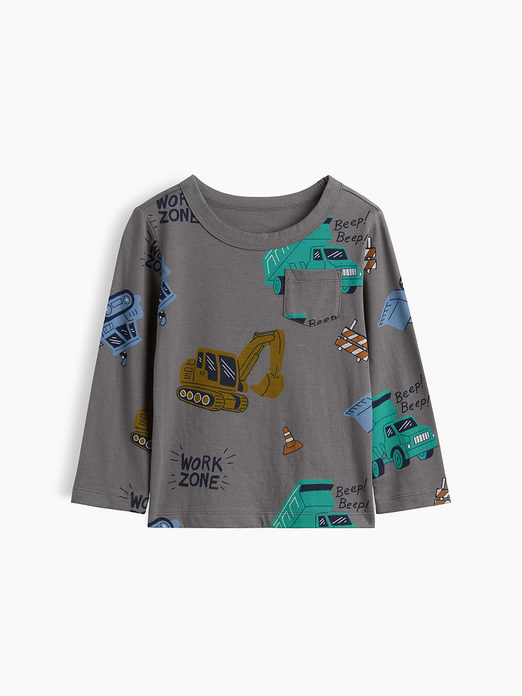 Image number 1 showing, Baby & Toddler Mix & Match Print Pocket T-Shirt