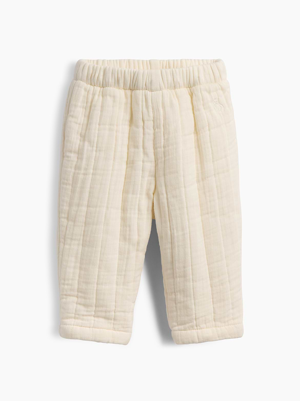 Baby Quilted Gauze Pull-On Pants