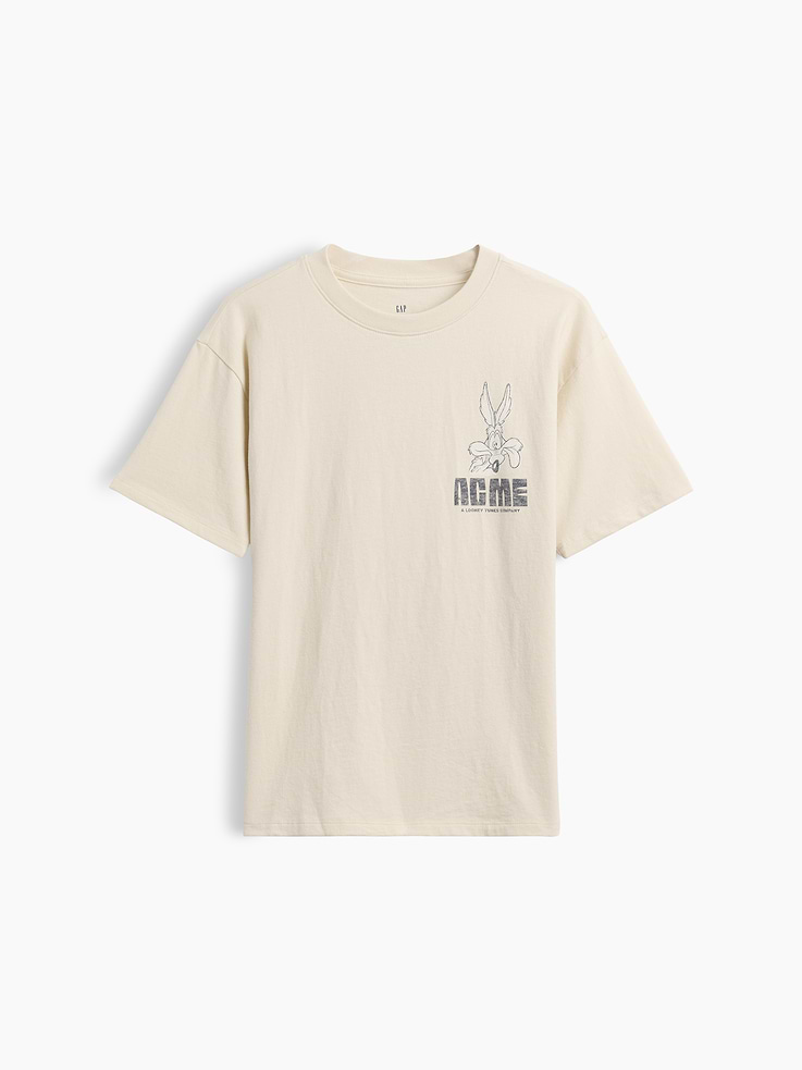Image 1 of 3, Soft cotton jersey graphic T-shirt. In a relaxed fit., Crewneck., Short sleeves., Assorted WB™ Looney Tunes ACME Wile E. Coyote graphics at front and back., Product #914484