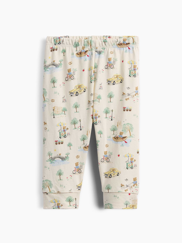 Image number 1 showing, Baby First Favorites Organic Cotton Brannan Bear Toile Pull-On Pants