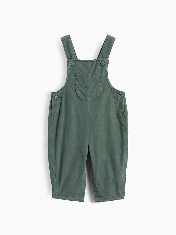 Baby Corduroy Bear Pocket Overalls