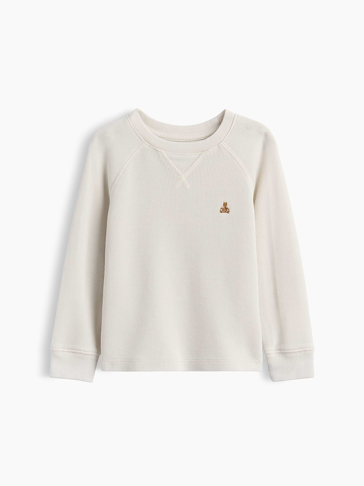 Image number 1 showing, Baby & Toddler Textured Crewneck T-Shirt