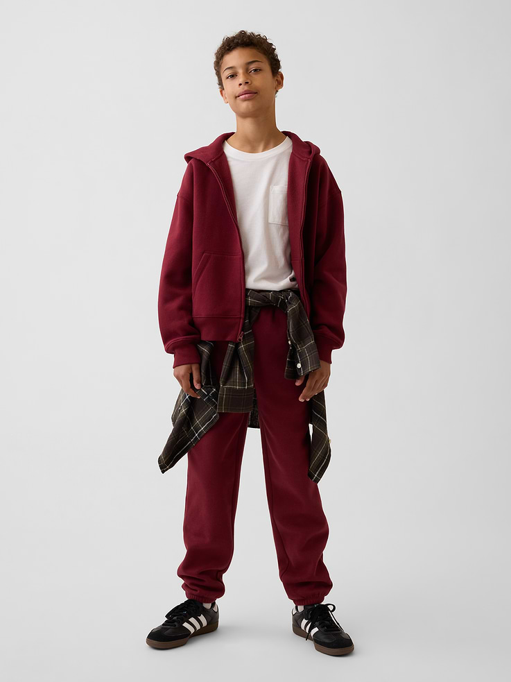 Image number 4 showing, Kids VintageSoft Relaxed Zip Hoodie