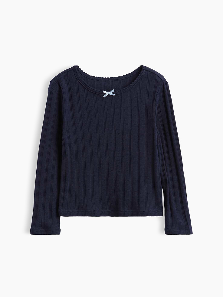 Image number 1 showing, Baby & Toddler Pointelle Rib T-Shirt