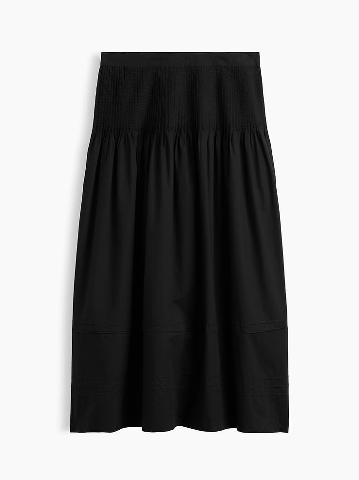 Image number 6 showing, Poplin Pintuck Maxi Skirt