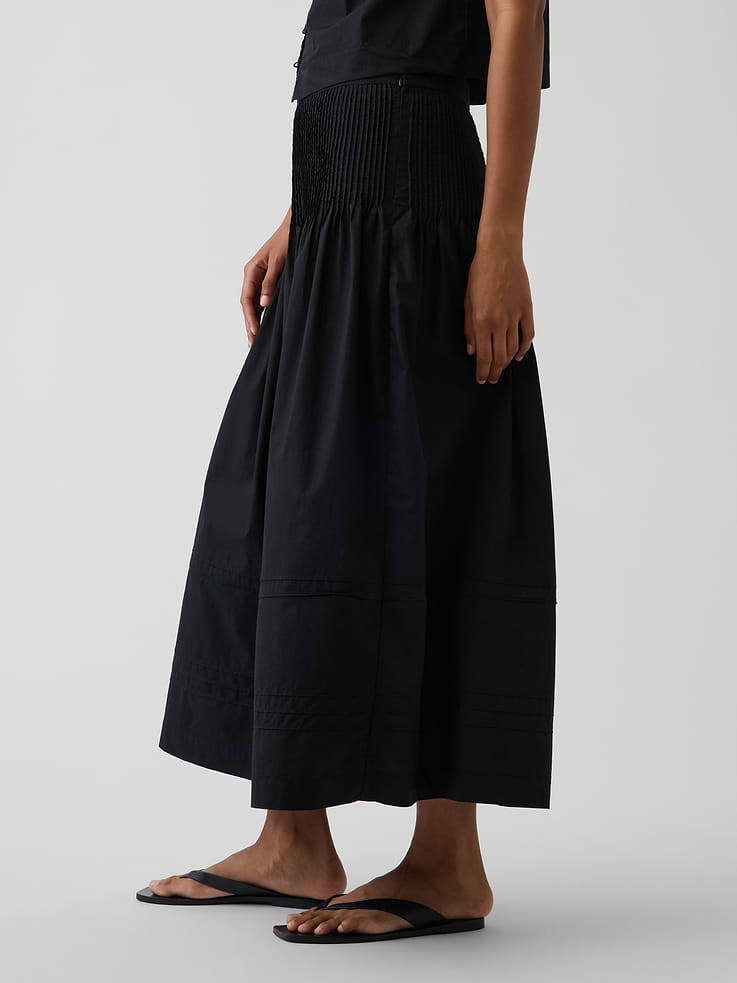 Image number 3 showing, Poplin Pintuck Maxi Skirt