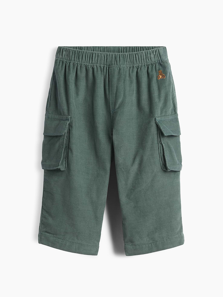 Image number 1 showing, Baby Corduroy Pull-On Cargo Pants