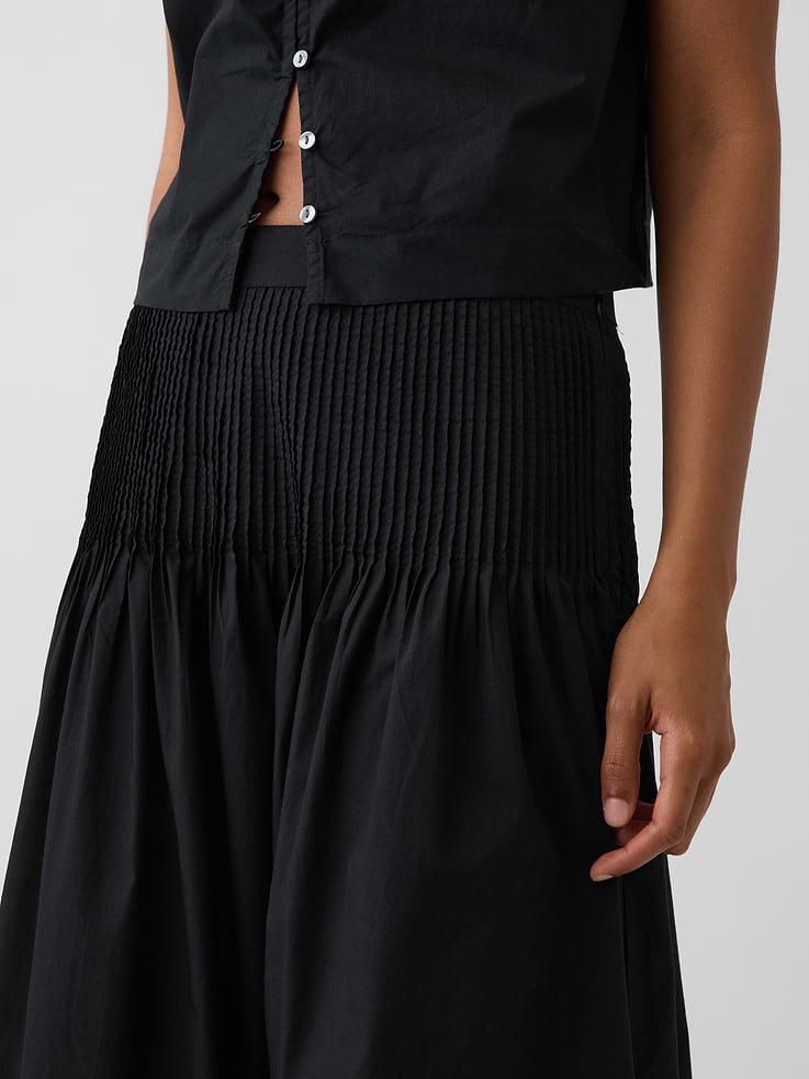 Image number 4 showing, Poplin Pintuck Maxi Skirt