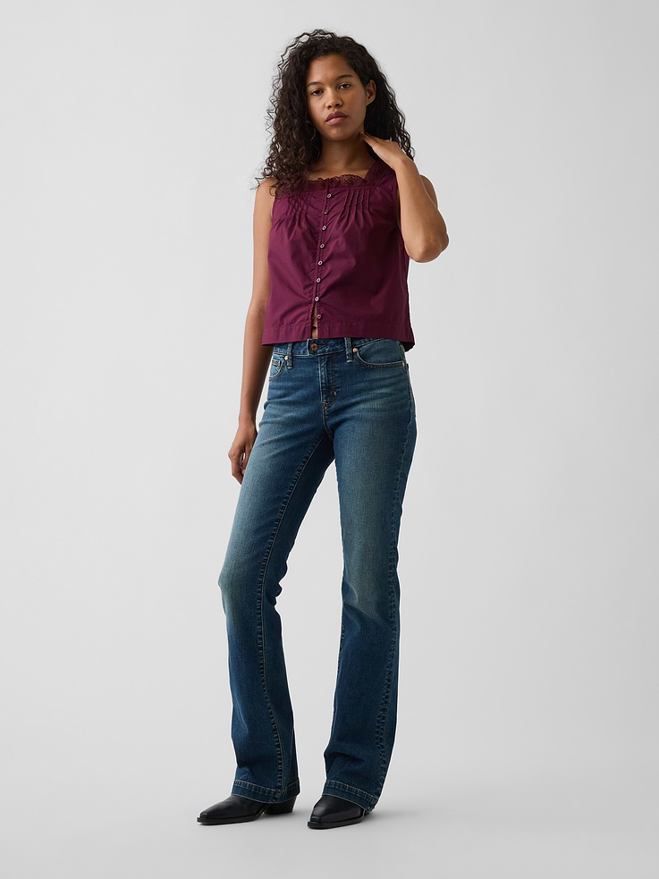 Image number 2 showing, Poplin Pintuck Shell Top