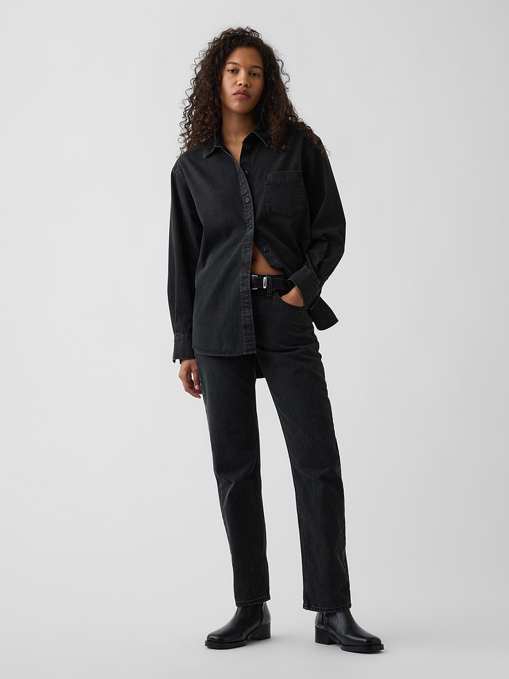 Image number 2 showing, Denim Big Shirt