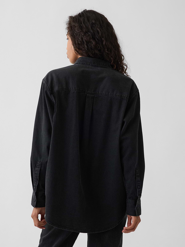 Image number 3 showing, Denim Big Shirt