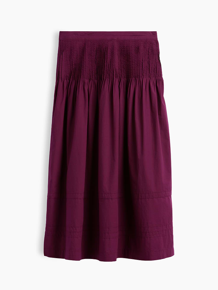 Image number 7 showing, Poplin Pintuck Maxi Skirt