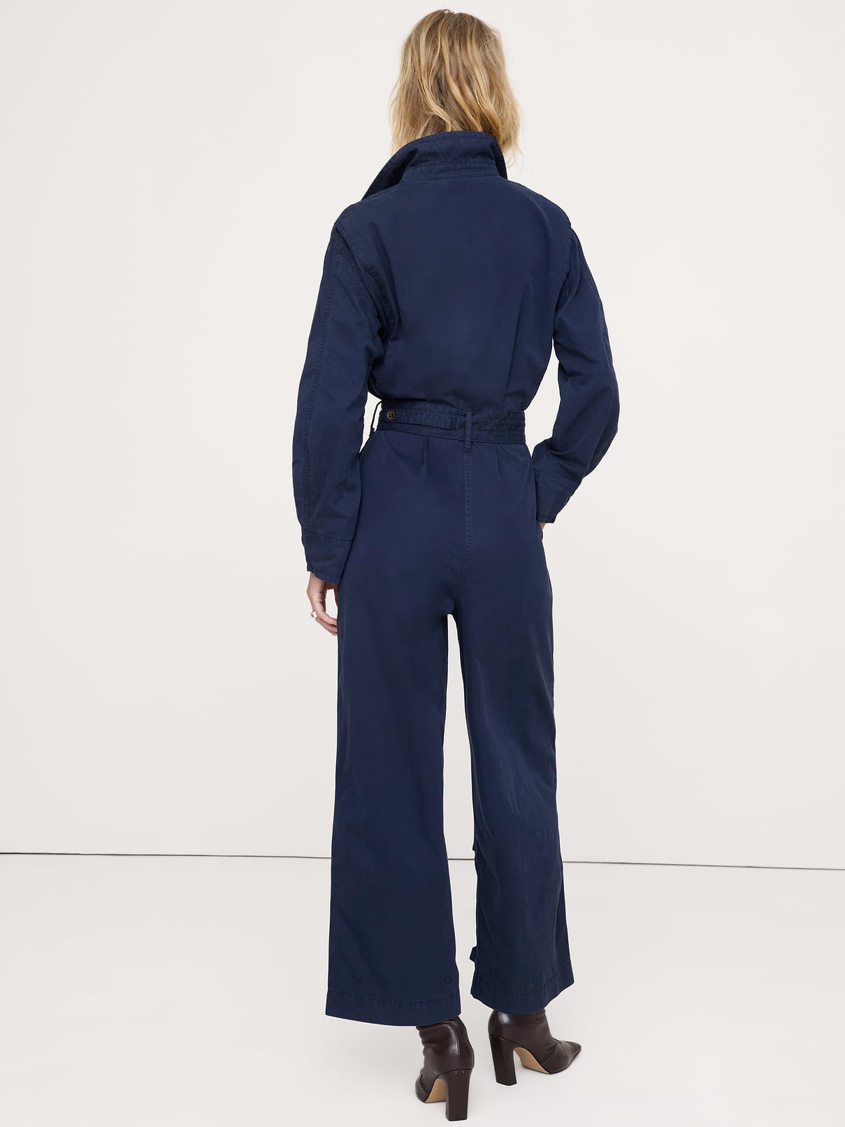 Image number 6 showing, Cotton Twill Zip Jumpsuit