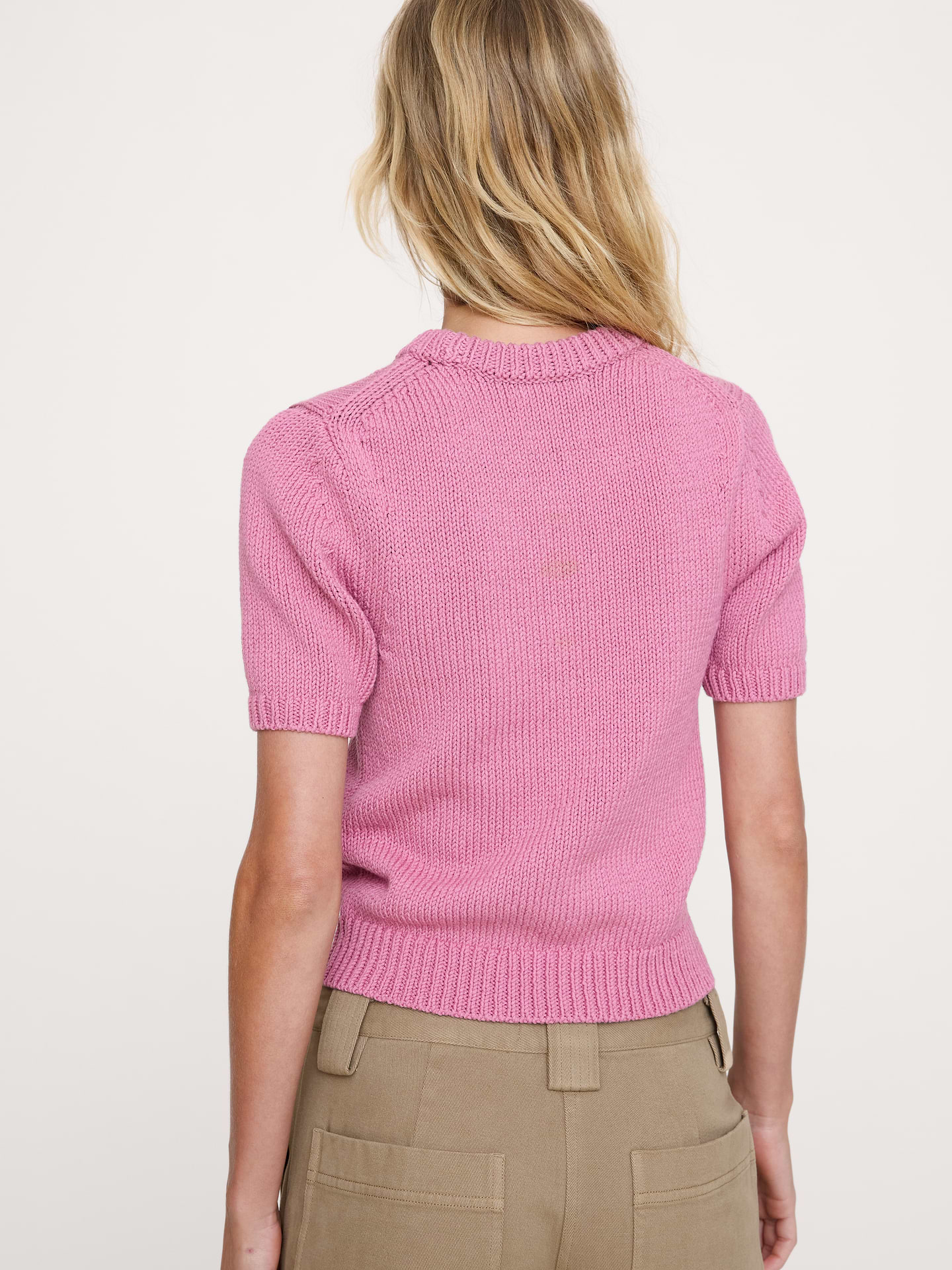 L'image numéro 3 présente T-shirt chandail en coton épais