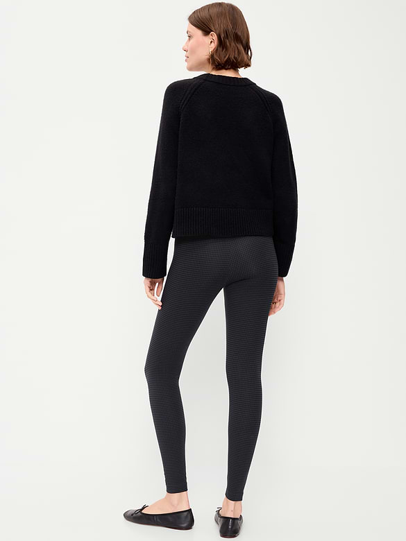High-Waisted Jersey Fashion Layering Leggings