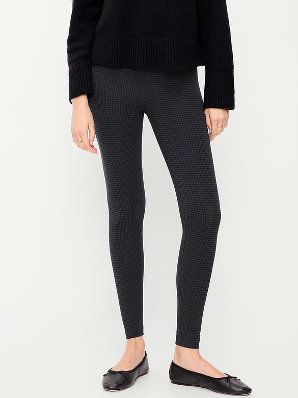 High-Waisted Jersey Fashion Layering Leggings