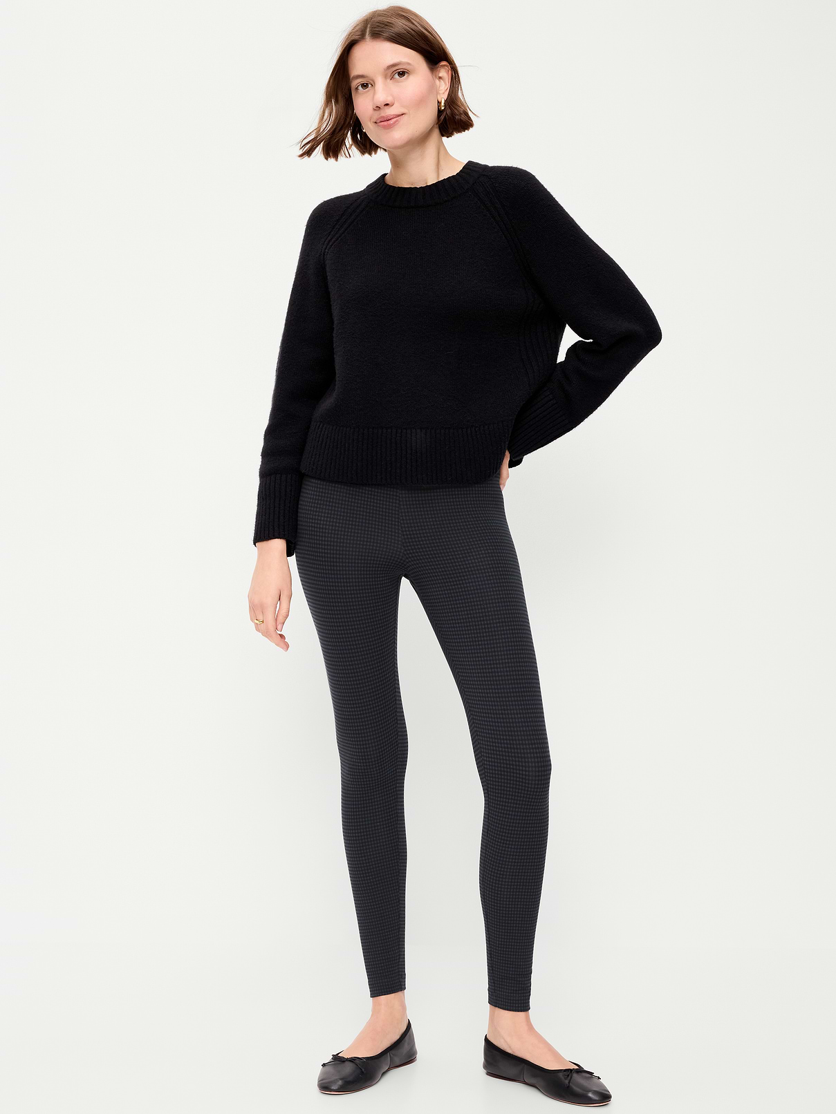 Image number 1 showing, High-Waisted Jersey Fashion Layering Leggings