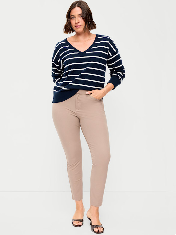 High-Waisted Pixie Skinny Ankle Pants