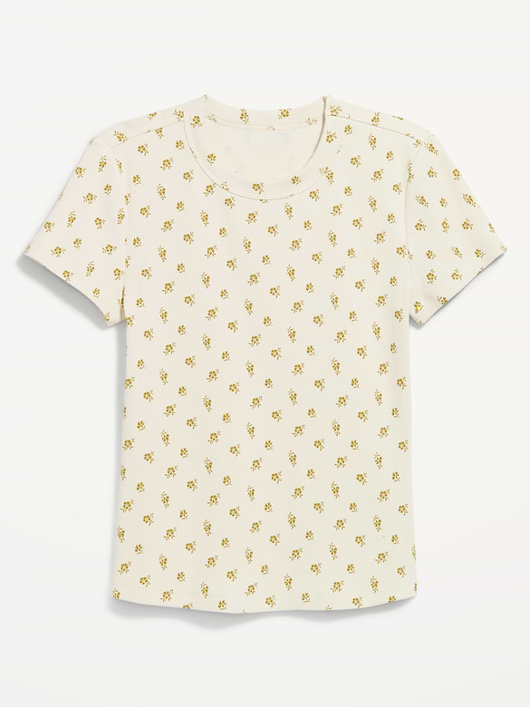 T-shirt court moulant