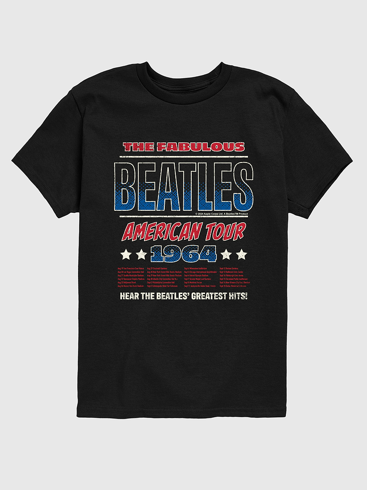 Image number 1 showing, Kids The Beatles American Tour 64 Short Sleeve Graphic T-Shirt
