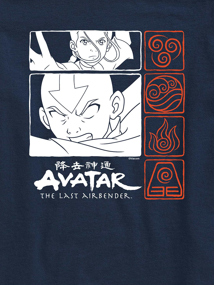 Image number 2 showing, Kids Avatar The Last Airbender Action Grid Short Sleeve Graphic T-Shirt