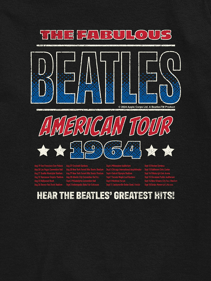Image number 2 showing, Kids The Beatles American Tour 64 Short Sleeve Graphic T-Shirt