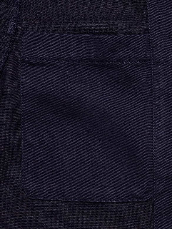 Cotton-Linen Utility Blazer