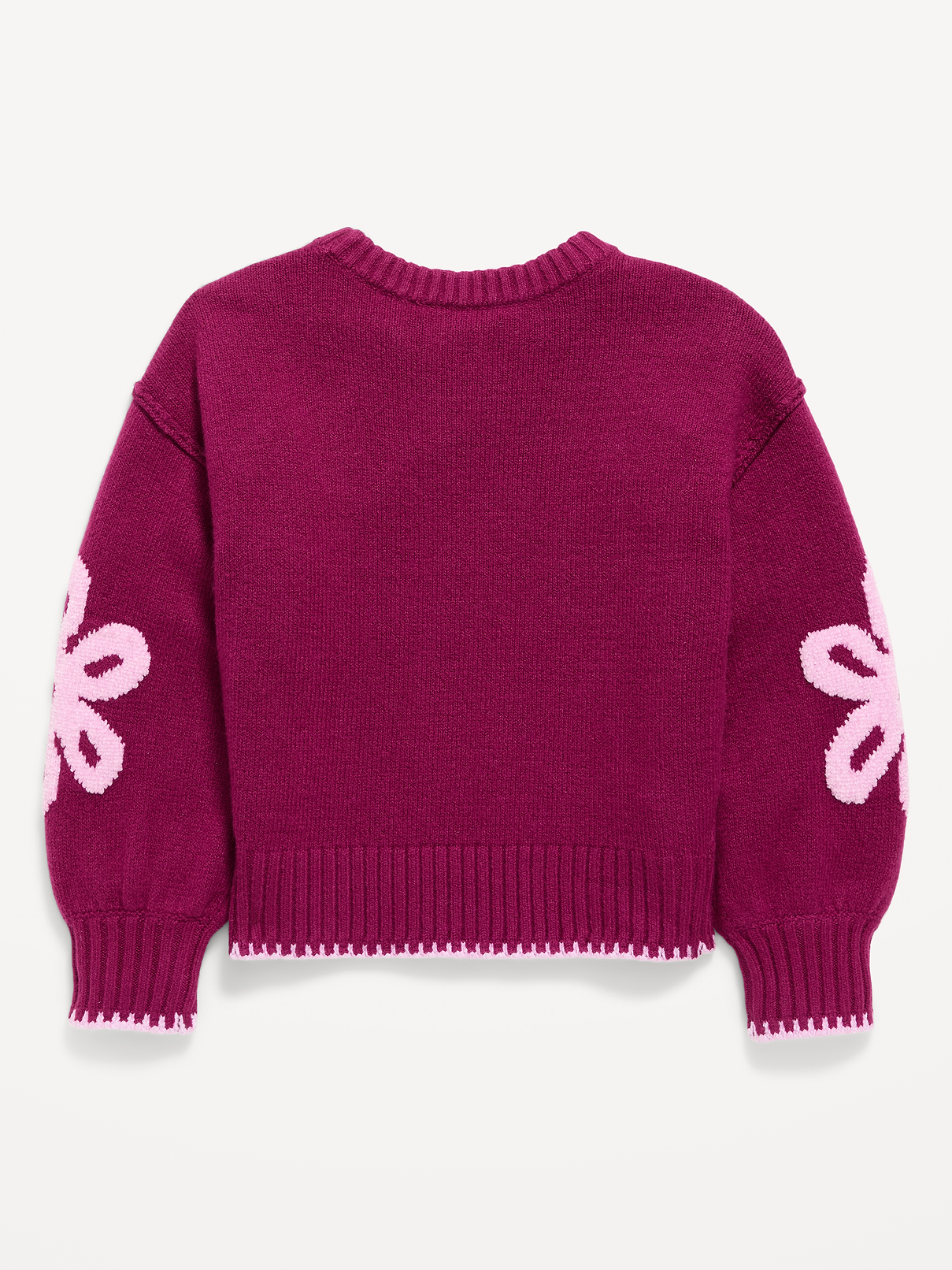 Image 2 of 2, SoSoft Long-Sleeve Graphic Sweater for Girls