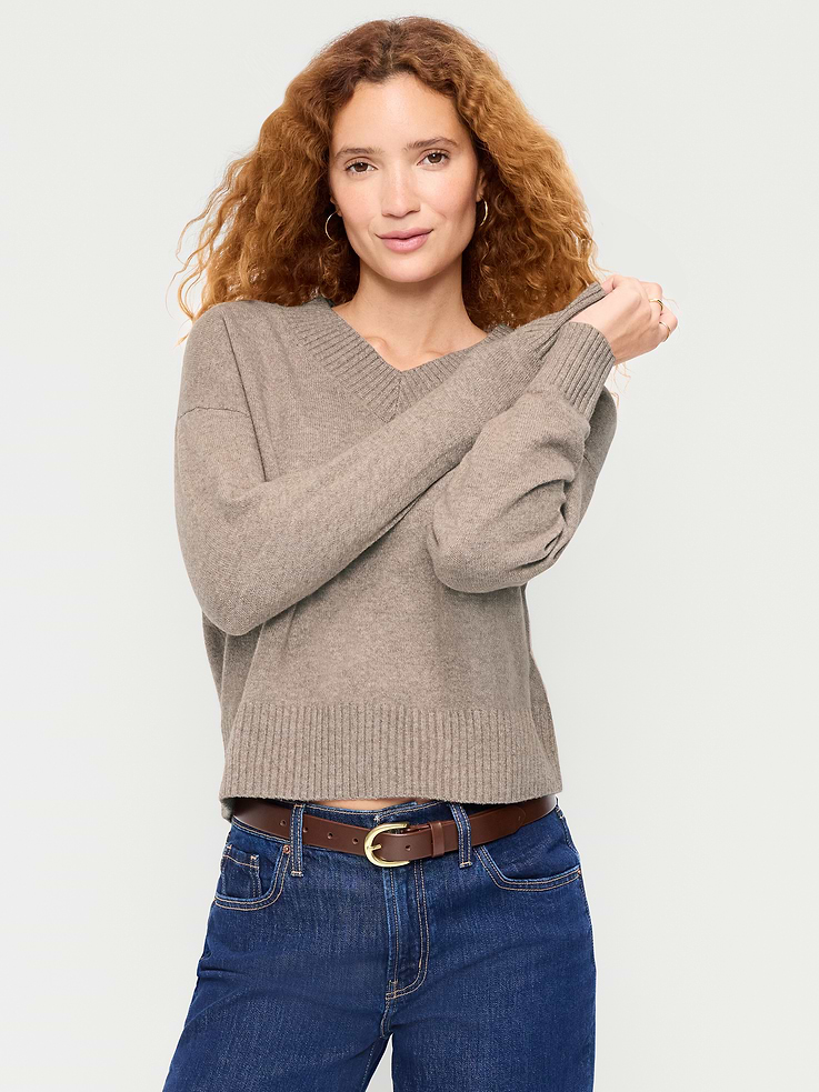 Image number 1 showing, SoSoft V-Neck Sweater