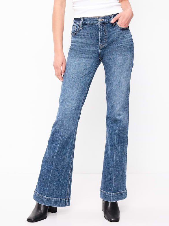 High-Waisted Flare Jeans
