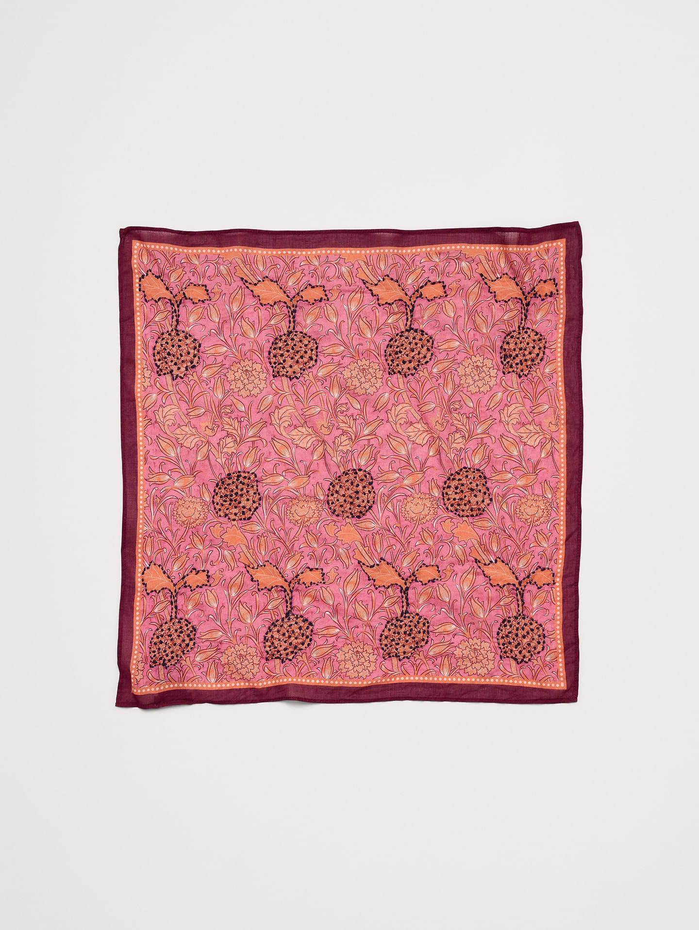 Image number 1 showing, Embroidered Cotton Scarf by Vismaya