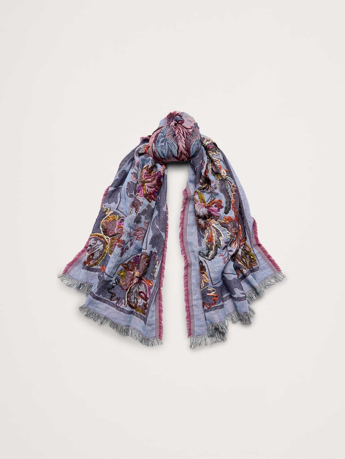 Long Embroidered Scarf by Vismaya