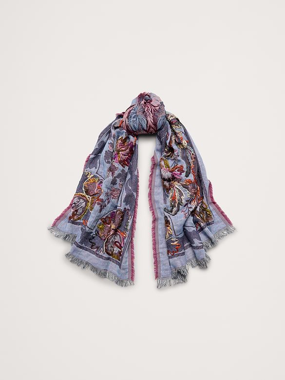 Long Embroidered Scarf by Vismaya