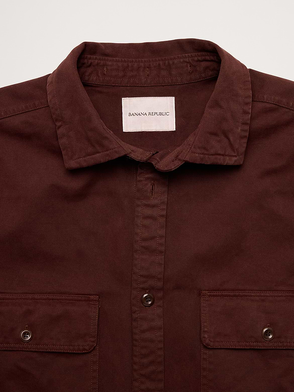 Cotton Twill Shirt Jacket