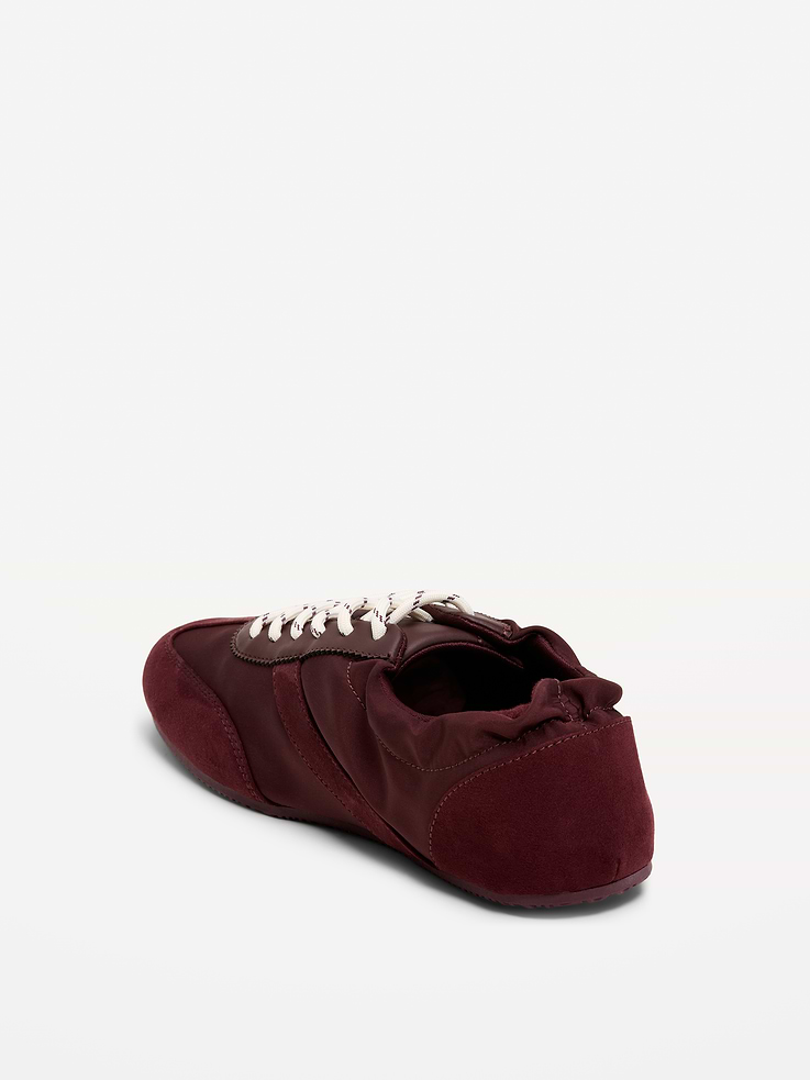 Image number 5 showing, Ruched Lace-Up Sneakers for Women