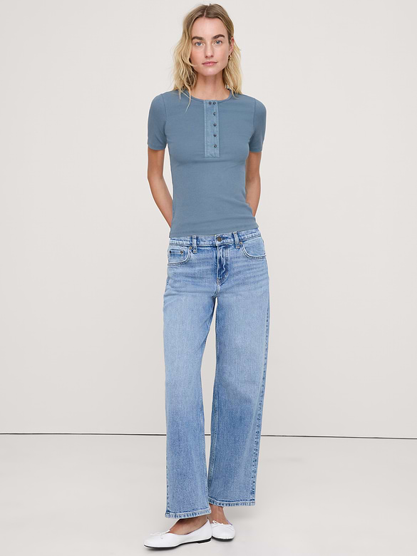 Ribbed Henley