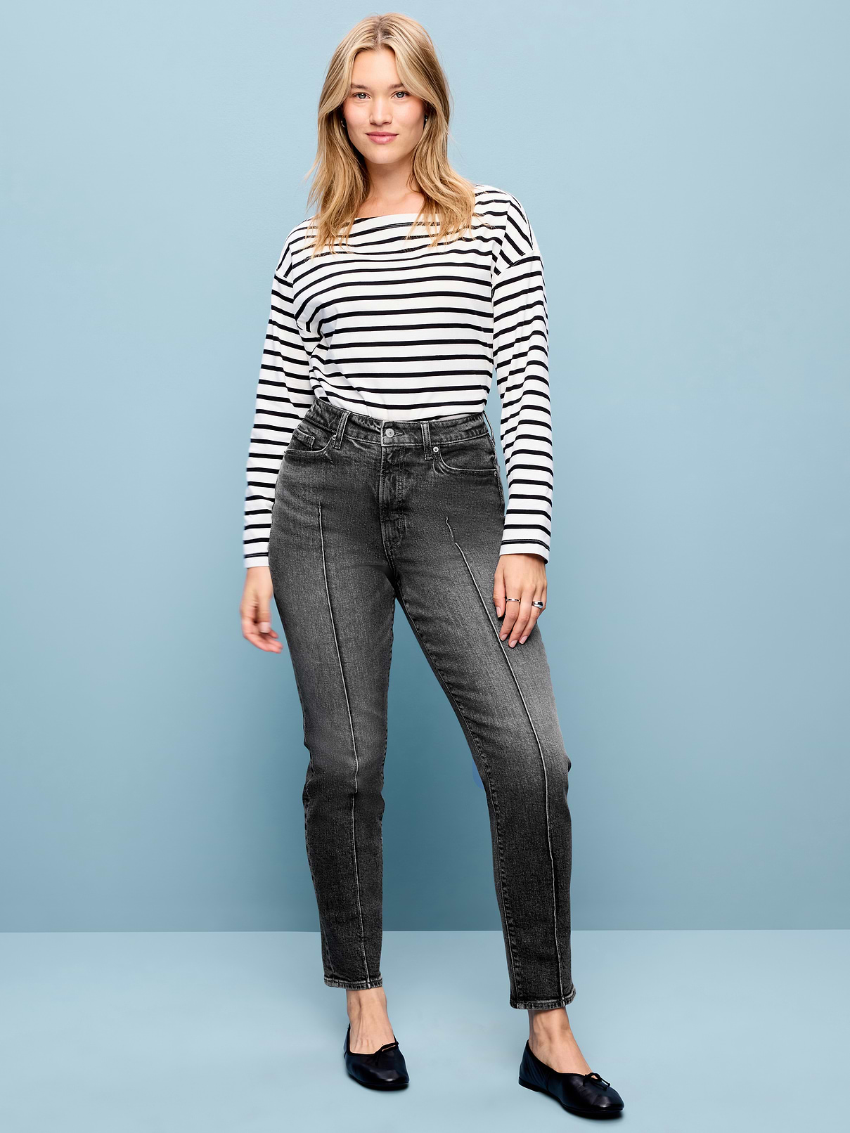 L'image numéro 6 présente Jean OG droit à taille haute longueur cheville